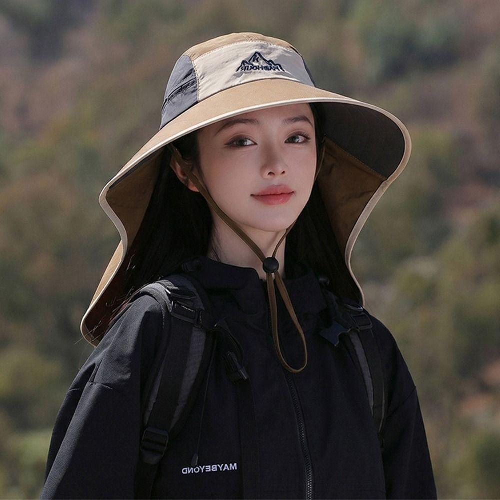Quick-Drying Fishing Hat Wide Brim Panama Hat Casual Hiking Hat Summer