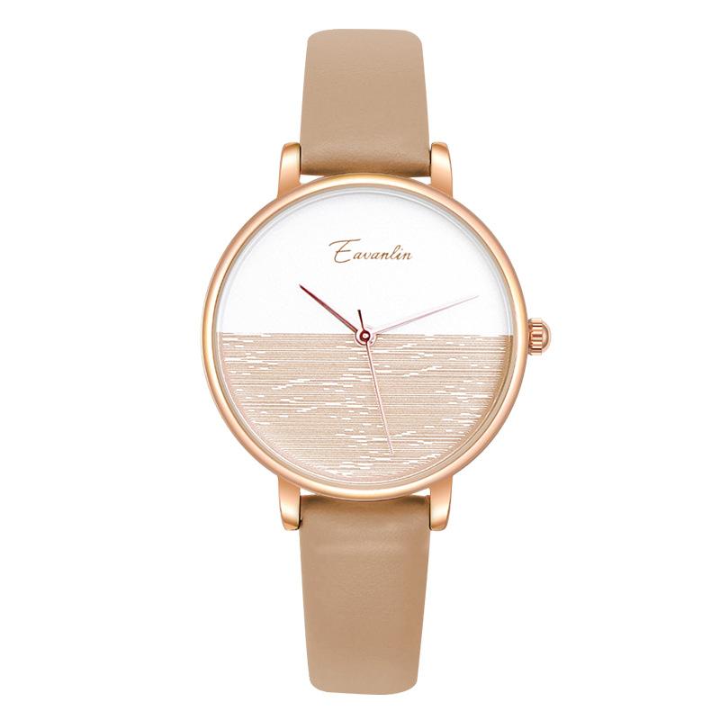 Dameshorloge Eenvoudig Zonsopgang Koude Stijl Horlogeband College Stijl Vrouwelijke Student Gepersonaliseerd Horloge Model Vrouw