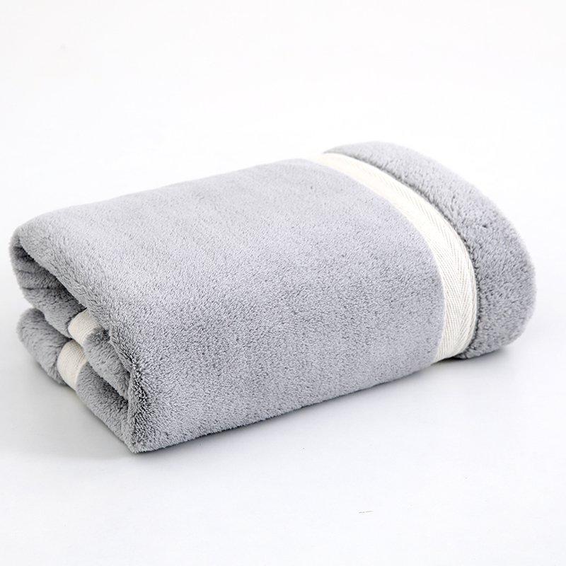 

Anti-vaginal Dry Bacteria Towel Luxury Satin Edge Moisture-wicking Quick Dry Plush Plain Geometric Enlarged Face Towel Bath Towel 40*80cm