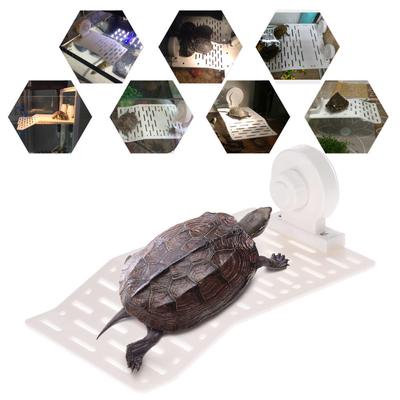 Aquarium Tank Turtle Basking Platform Dock Floating for Amphibian Turtle With Suction Cup