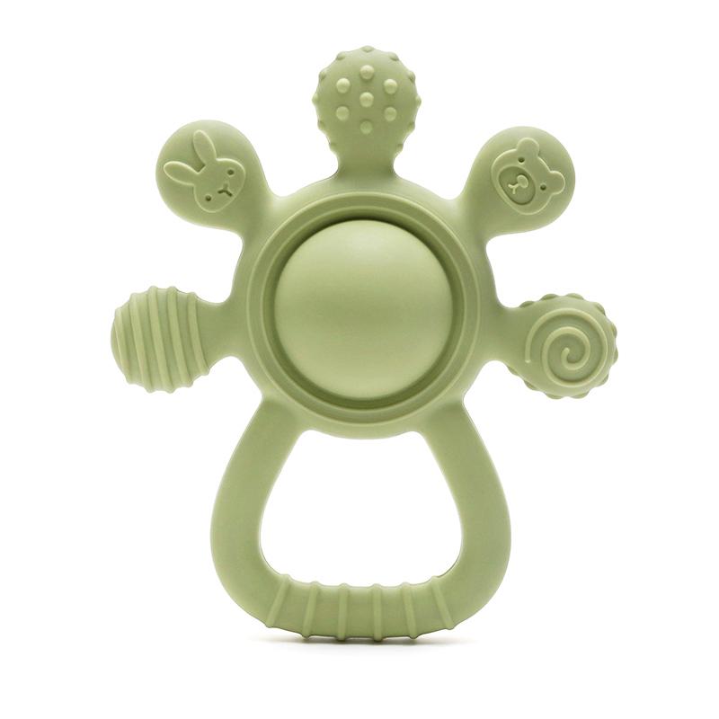 

Цветные Детские 1 шт. Мультяшной Формы Прорезыватель для Зубов Игрушка 0-12 мес. Силиконовый Милый Погремушка Игрушка для Жевания Без БФА Сенсорный Успокоитель для Десен Уход за Младенцем