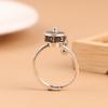 Buddhist Tibetan Prayer Wheel Ring Good Luck Chakras Ring Lotus Floral Ring