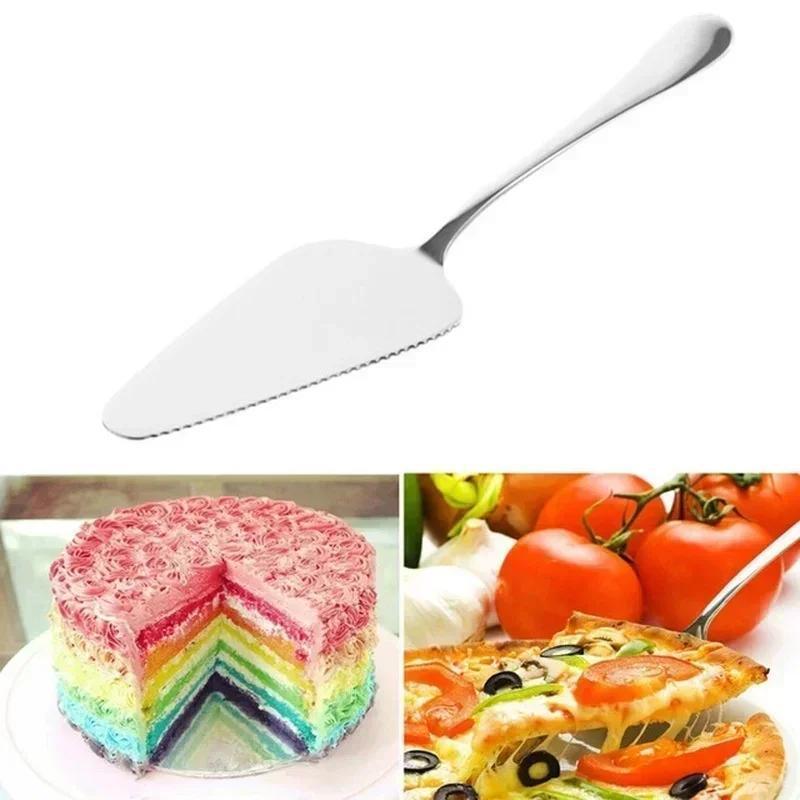 Pala pentru Tort Colorată din Oțel Inoxidabil, Cuțit, Servitor pentru Plăcintă, Pizza, Brânză, Cuțite pentru Divizarea Tortului, Accesoriu Convenabil pentru Copt, Ustensilă de Bucătărie