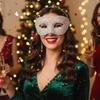 Rhinestone Decorated Sparkling Rhinestone Mask Half Face Design Diamond Pattern Sexy Half Face Mask Sexy Style Sparkling Finish