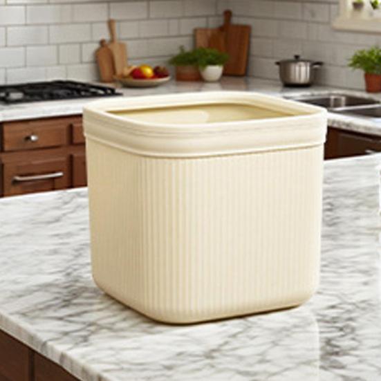 Garbage Can Plastic Desktop Trash Bin Large Capacity Wear-Resistant Trash Can for Office Bathroom Kitchen