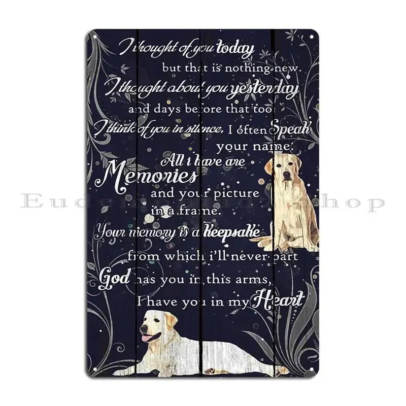 Labrador Art Metal Plaque Poster Party Create Party Club Designing Club Tin Sign Poster 20x30cm(7.8x11.8inch)