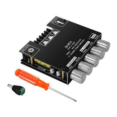 ZK-MT21 50Wx2+100W 2.1 Channel Digital Amplifier Module Subwoofer AMP Bluetoothcompatible and 3.5Aux Input