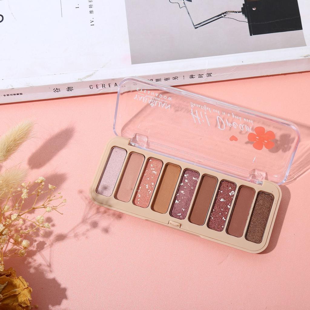 Pearlescent Matte Earth 9 Color Eyeshadow Disc