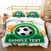 Bedding Set Football Printed Household Bedding Queen King Full Size Double Bed Quilt Cover and Pillowcase Household Bedding