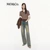 MO&Co. Distressed Denim Jeans - Blue
