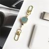 Extendable Retractable Badge Reel Easy Pull Buckle Anti Lost ID Lanyard Key Ring Pull Keyring Chest Card Metal Badge Holder