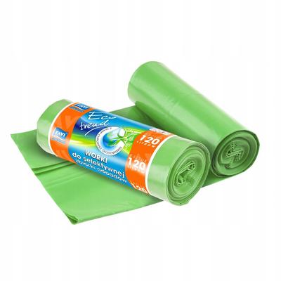 Green Glass Garbage Bags for Sorting 120L