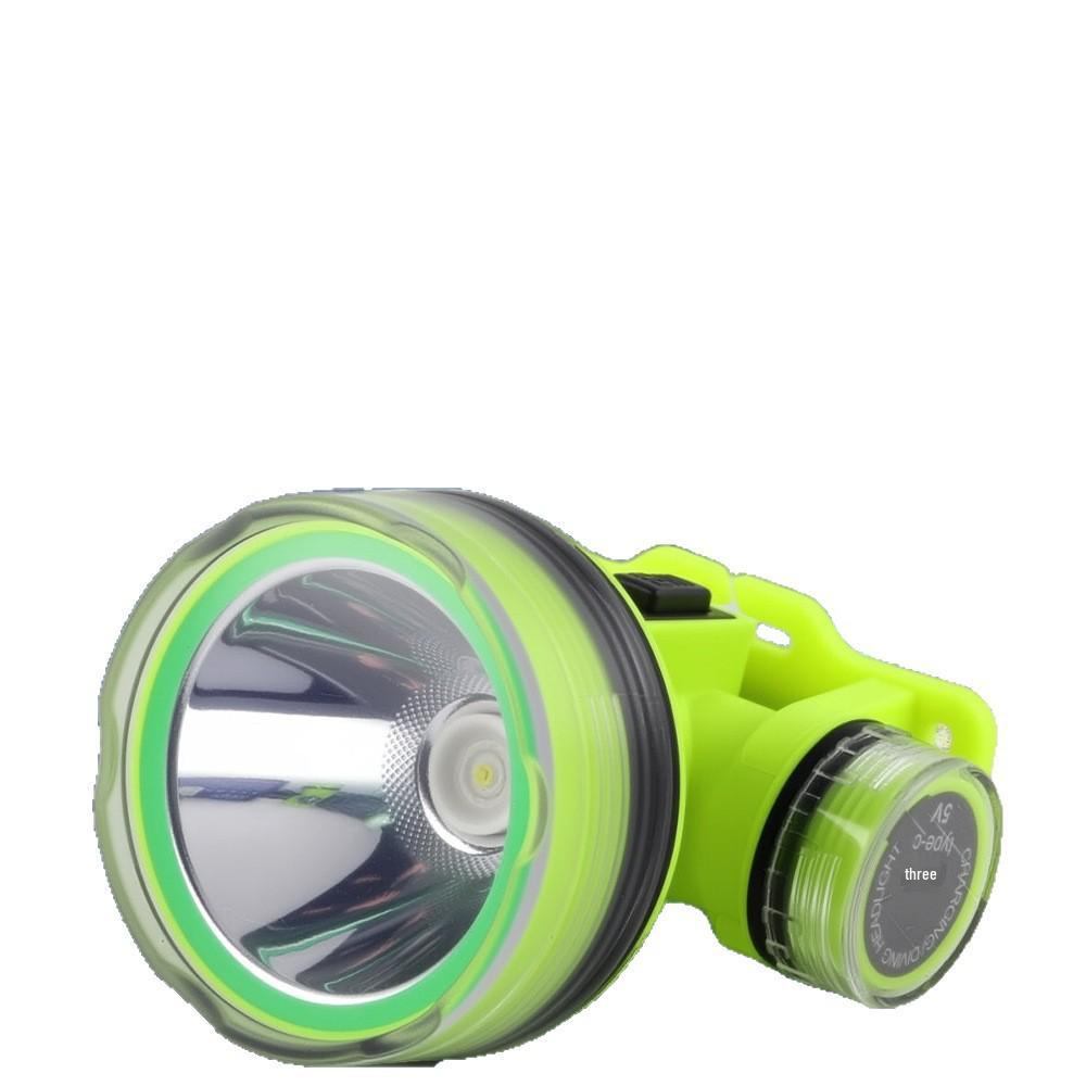 Ultra-Bright LED Waterproof Diving Headlamp – High-Power Outdoor Underwater Flashlight