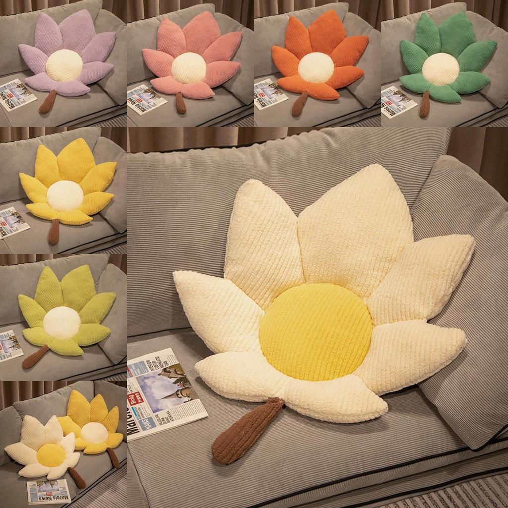 Flower Cushion Plush Toy Knitted Design For Home Office Bedding Girl Gift Doll