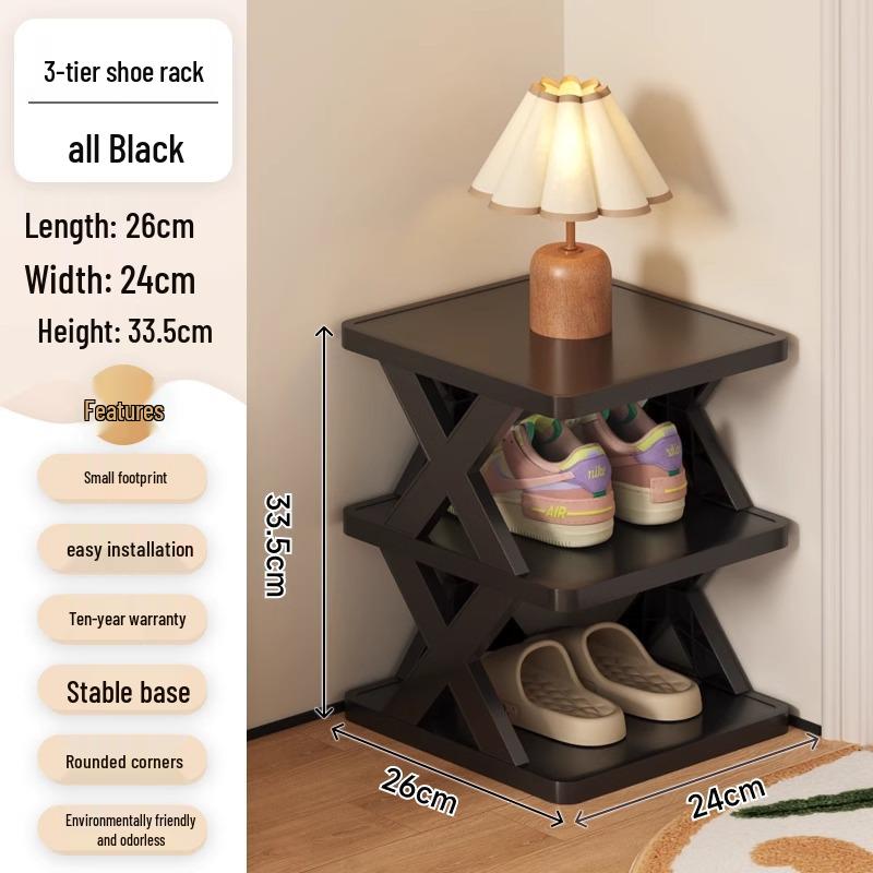 Space-Saving Dustproof Folding Shoe Rack for Narrow Entryways, Offices, or Dorms