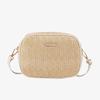 Simple and fashionable women's bags, small fresh woven crossbody shoulder small square bag, mini mobile phone bag.