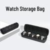 Black Portable Casio Watch Bag: 5-Slot, Dustproof, Drop-Resistant EVA Storage