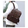 Herren Rucksack PU Leder Rucksack Große Laptop Rucksäcke Männlich Schwarz Schultasche Für Teenager Jungen