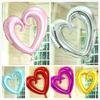 Hook Helium Heart Wedding Birthday Party Valentines Day Heart Foil Balloon