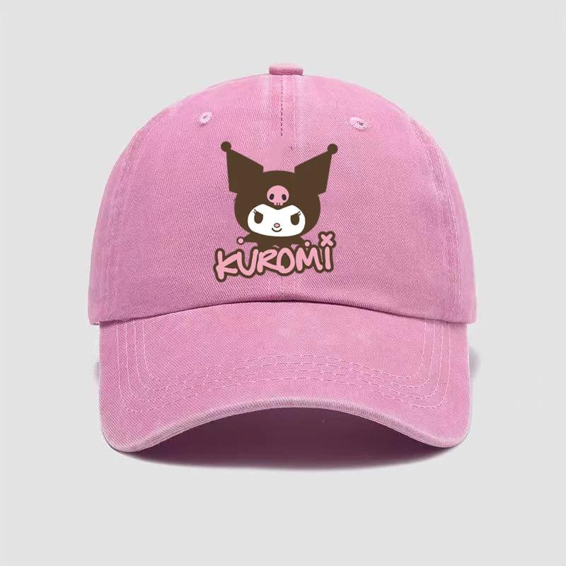 Kuromi Baseball Caps Adult Outdoor Hat Cute Anime Melody Cinnamoroll Sanrios Cap Cotton Cartoon Bonnet Girl Headgear Women Gift