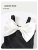 Children's Bowknot One-Piece Swimsuit & Swim Cap – Quick-Drying Dress Style for Toddler Girls