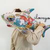 Adorable Plush Shark Pillow Soft And Cuddly Cartoon Design For All Ages