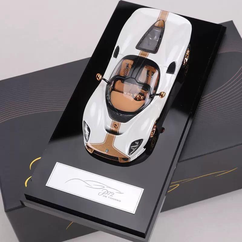 

Mirage 1:64 De Tomaso P72 Hypercar Resin Model with Display Base Limited Edition Collectible Toy Gift for Adults & Fans In Stock белый