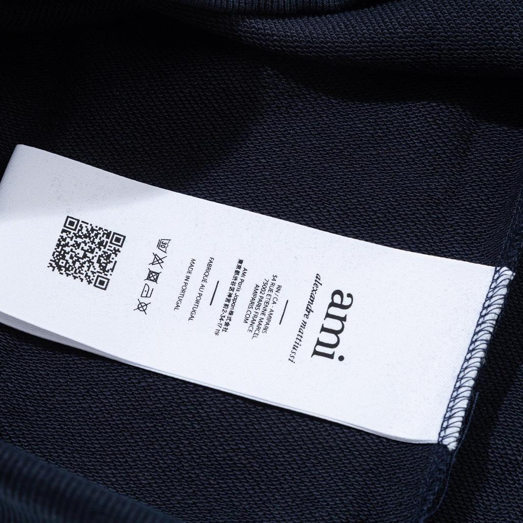 666 AMI Podzim/Zima Nový Produkt Háčkované Abeceda Pletení Mikro Štítek Ručník Výšivka Vložka Rameno Kulatý Výstřih Mikina Pánská Mikina