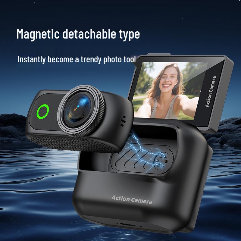 New Hot Thumb Sports Camera: Anti-Shake, Magnetic Mount, WiFi Enabled for Outdoor Cycling