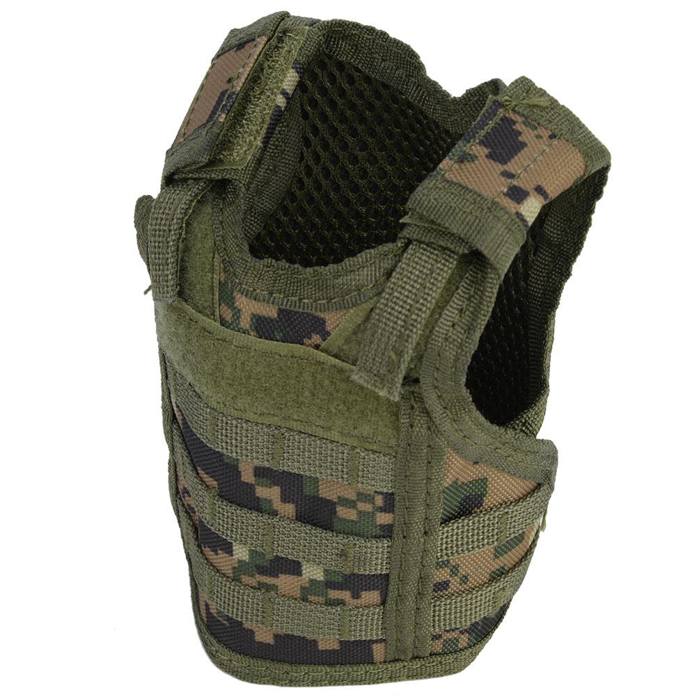 Bierweste Mini Miniatur Getränkeflasche Dosenhalter mit Verstellbaren Trägern(Jungle Digital)