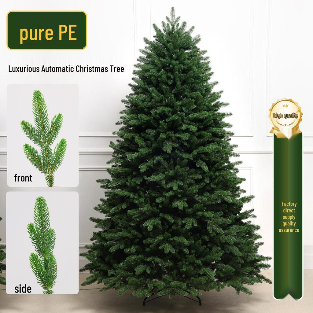 2026 New 2.1m Illuminated Pure PE Christmas Tree for Living Room Home Decor