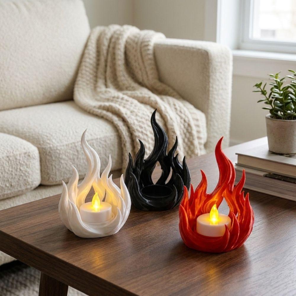 Dark Style Candlestick Rack 3D Printed Aroma Candle Display Tray Outdoor Patio
