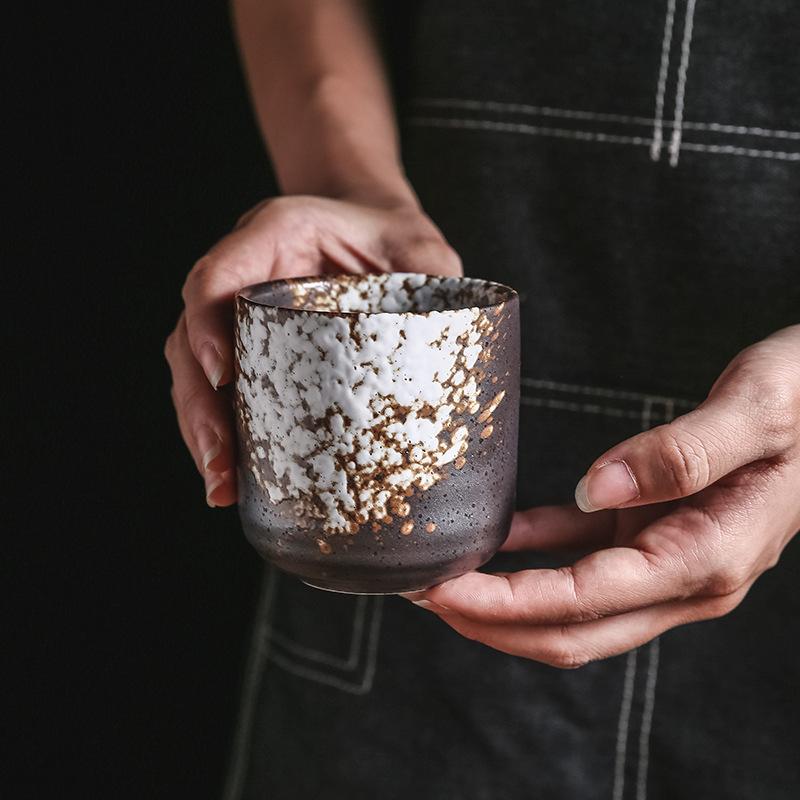 1PC New Japanese Coffee Ceramic Cups, Matcha Stackable Water Cups and Sake Cups