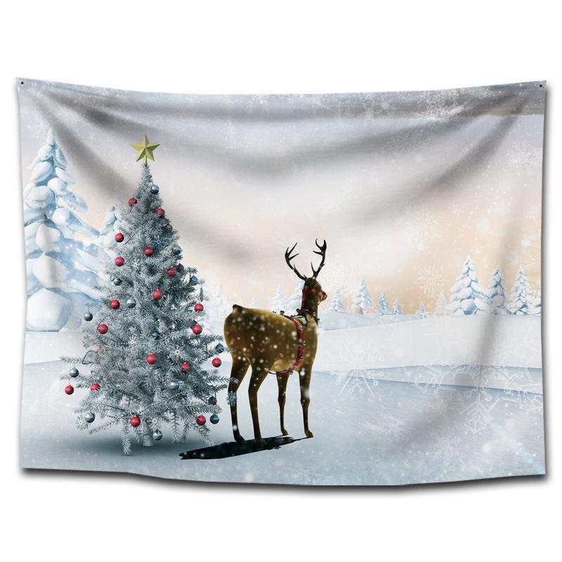 New Year's Store Hanging Cloth, Festive Trendy Brand Wall Cloth, Background Cloth, Bedroom Christmas Tapestry