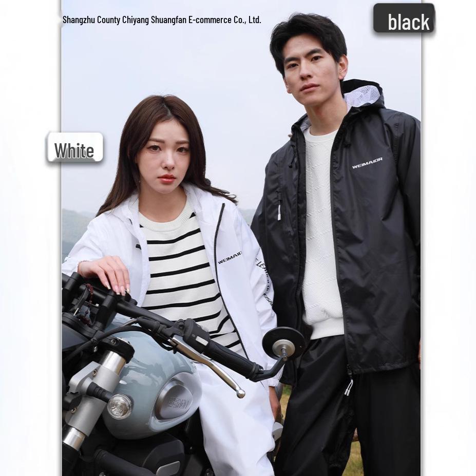 Unisex Full-Body Split Raincoat and Pants Set for Cycling