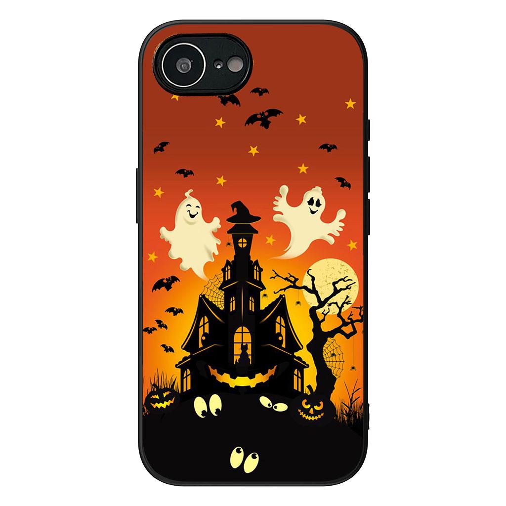 for Motorola Moto Edge 50 One 30 Fusion 40 neo Ultra Pro 20 Lite G85 G84 E15 E14 Case Halloween Little Ghost with Pumpkin Art