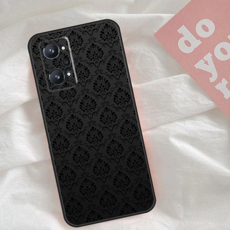 

Черный Узорный Чехол Для Realme C51 C75 C63 C61 C55 C53 C35 C65 C67 C71 15 11 12 13 14 Pro Plus GT6 GT7 Pro Realme 13 Pro Plus