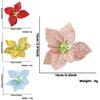 Elegant 16cm Assorted Colors Plastic Christmas Flower For Stylish Holiday Decor And Parties