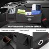 For KIA Leather Car Seat Crevice Storage Box Seat Slit Gap Organizer Bag K5 K2 Rio Optima Sportage Venga Sorento Stonic ForteZF8