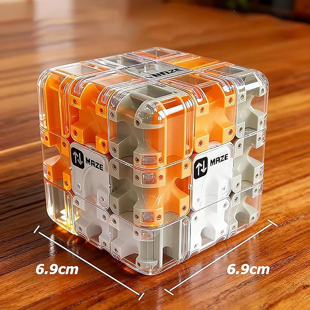 onkemu 3D Maze Ball Magic Cube & Roller Ball 2-Way Brain Training Puzzle