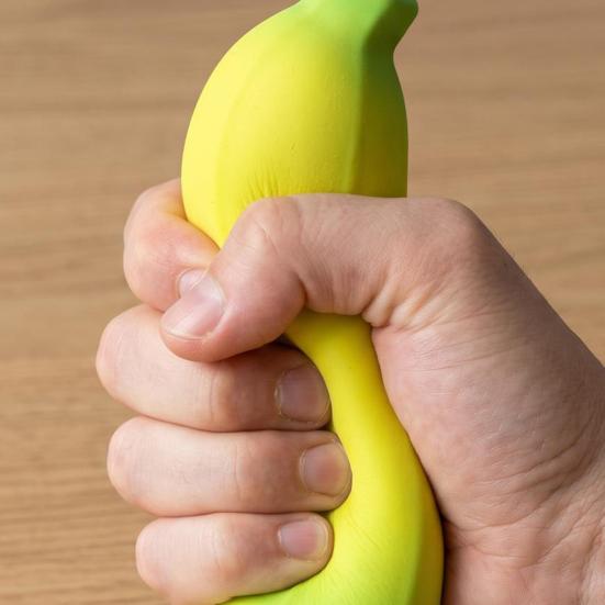 Color Changing Banana Squeeze Toy Soft Stretchy Simulation Banana Fidget Toy Decompression Simulated Fruit Sensory Pinch Toy