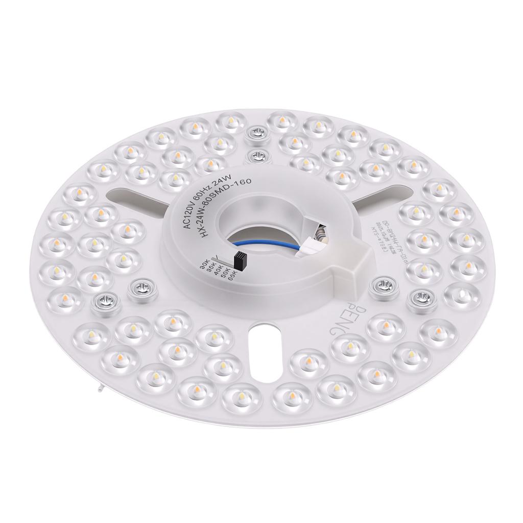 6.30in LED Ceiling Fan Light Retrofit Panel 24W Ceiling Light Replacement Board 5CCT 3000K 3500K 4000K 5000K 6500K