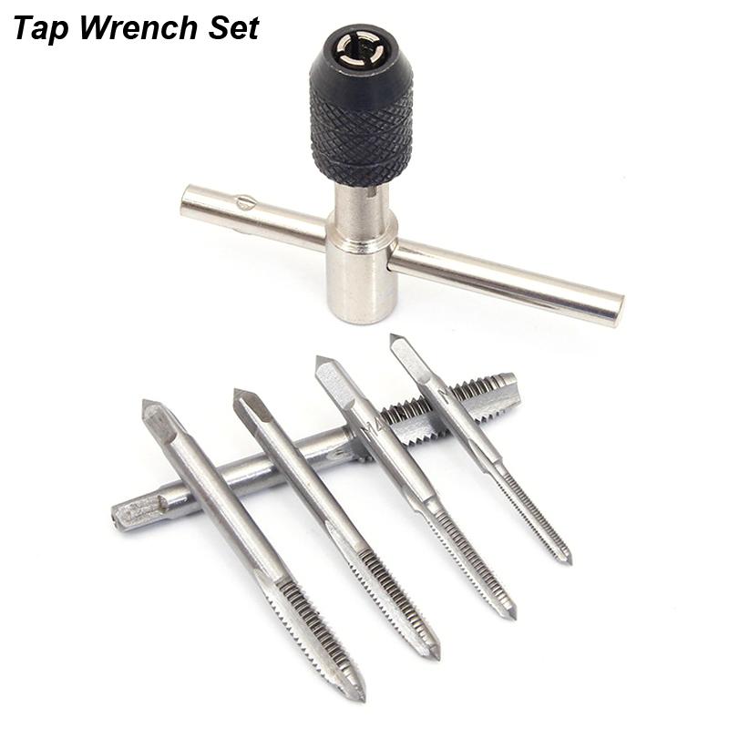 Portable T Tap Wrench Handle Machinist Repair Drill Bit Machine Screw Thread Metric Plug Reamer Manual Hand Tool M3 M4 M5 M6 M8
