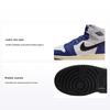 Air 1 Retro High OG GS Rare Air - Bleu Royal Profond Baskets Enfant Blanc Noir Gris Neutre FD1437-100