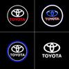 VTSJ3 2PCS LED Car Door Welcome Lights For Toyota, Logo Projector Lamps, Fits Toyota Highlander / RAV4 / Camry / Avalon / Corolla /pra