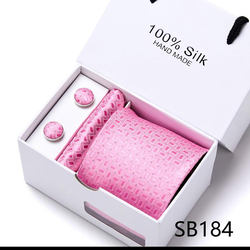 New Men'S Tie Set Gift Box 5-Piece Set Group Tie Business Dress Tie
