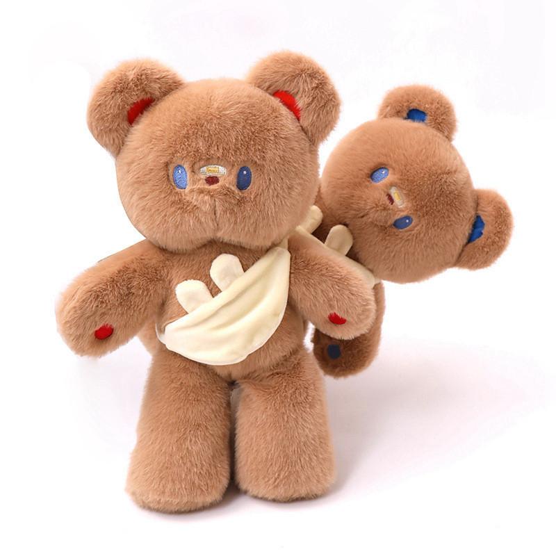 Rabbit Little Teddy Bear Plush Toy Hug Bear Plush Soft Biscuit Bear Doll Gift