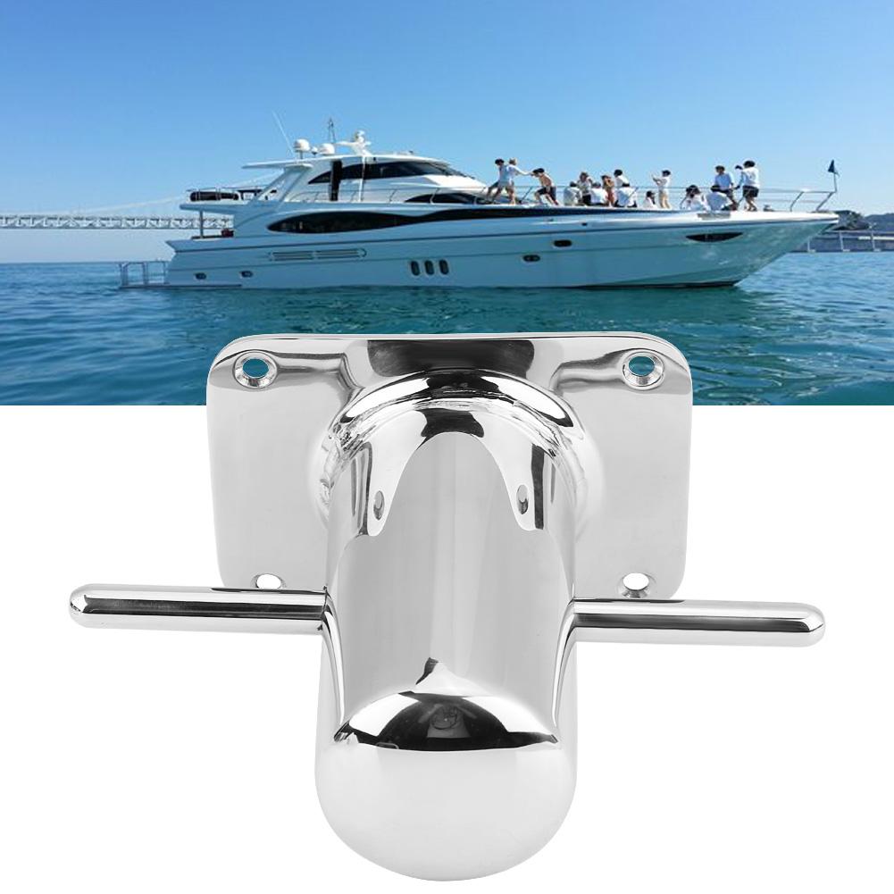 Nerezový lodní Samsonův sloup Křížový vazák Kotevní bit pro námořní jachtu 120 mm*90 mm