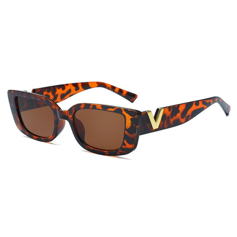 Sunglasses Square Glasses White Frame Fashion Korean Version Sunglasses Women