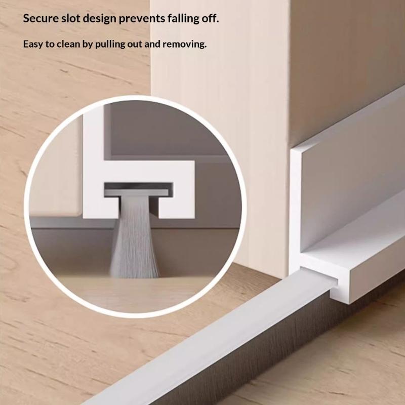 Strong Flexible TPE Material Door Bottom Seal Resistant To Wear & Tear 30/52mm for Long Service Quiet Home Environment